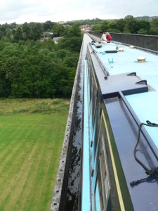 Crossing the Pontcysyllte Aqueduct